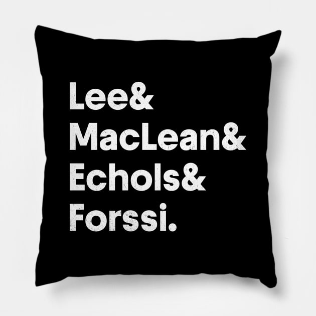 Love / Classic Line-Up Pillow by DankFutura