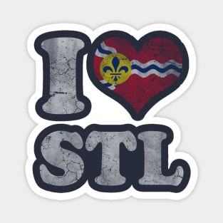 I Heart Flag of St Louis Missouri Magnet