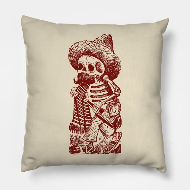 Dia de los Muertos Pillow by Digster