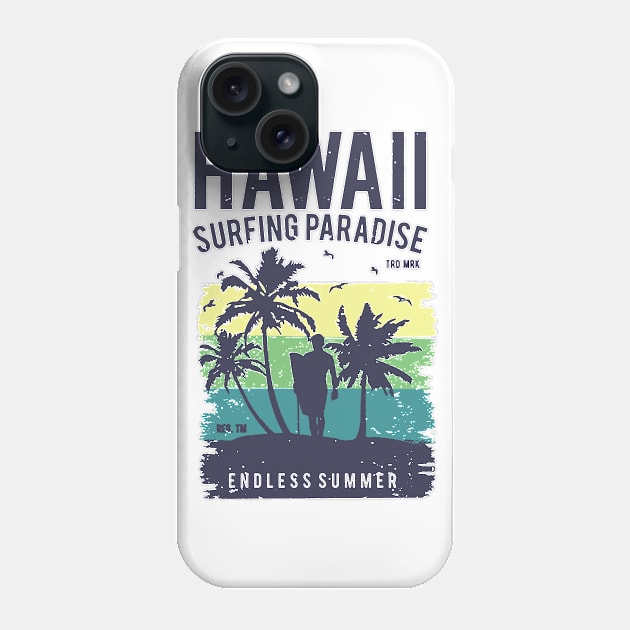 Hawaii Surfing Paradise Phone Case by JakeRhodes