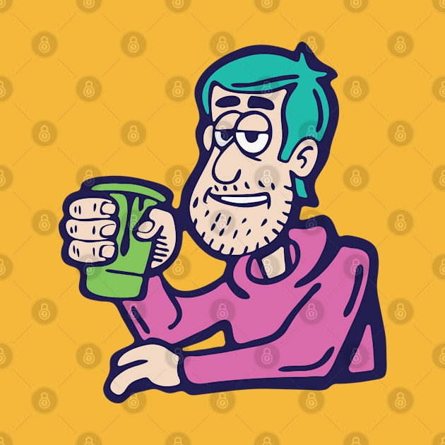 Cheers Cartoon Character by Cofefe Studio