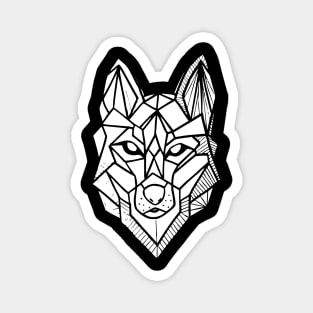 Geometric Husky Hand Drawn Clip Art Gift For Husky Lovers Inktober 2019 Magnet