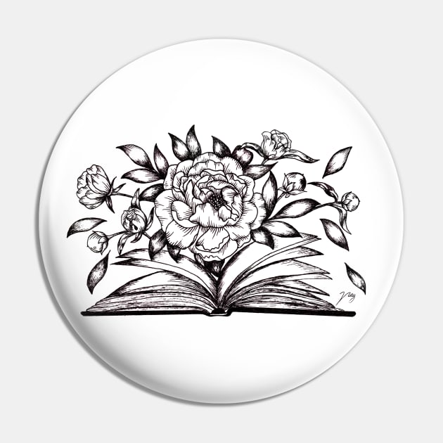 Botanical Book Pin by Akbaly