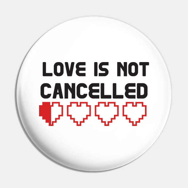 Love is not Cancelled Pin by Mande Art