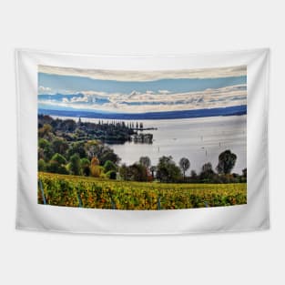 Autumn at Lake Constance near Birnau, Germany Tapestry