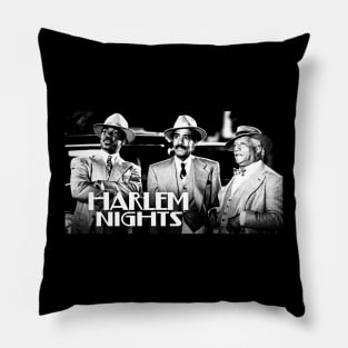 Vintage Harlem Movie Look Fan Design Pillow