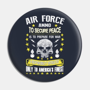 Air Force Ammo Secure Peace Pin