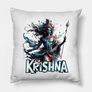 Enlightened Krishna Pillow