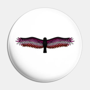 Fly With Pride, Raven Series - Lesbian Pin