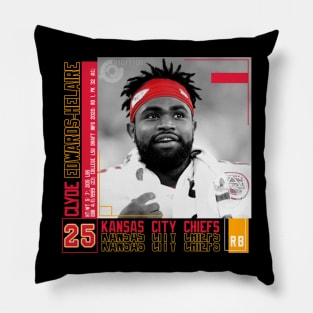 Clyde Edwards-Helaire Paper Poster Pillow