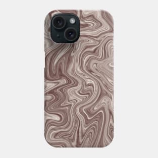 Abstract Red and white marble pattern - contemporary art Phone Case