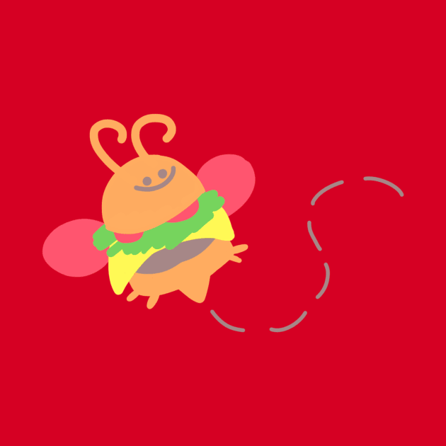 Burger Bee by Jossly_Draws