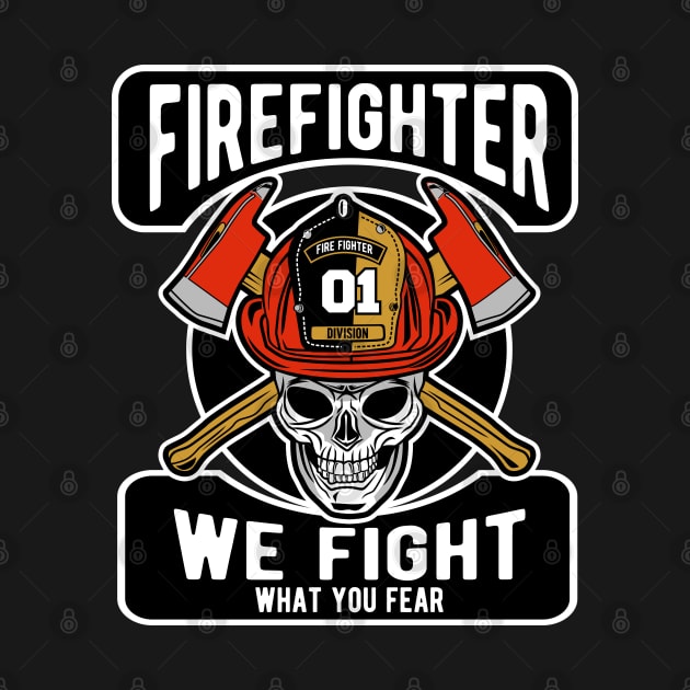 skull firefighter by beanbeardy