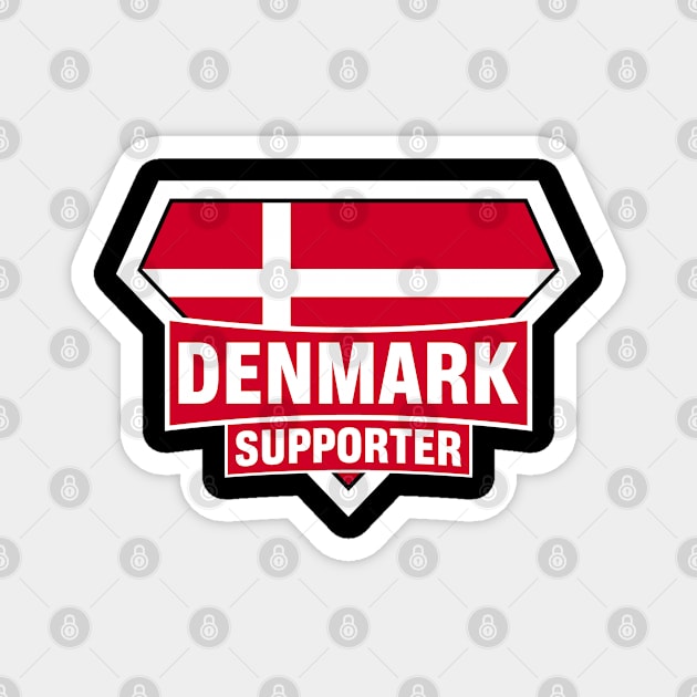 Denmark Super Flag Supporter Magnet by ASUPERSTORE