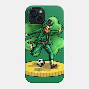 Soccer Leprechaun Irish St Patricks Day Phone Case