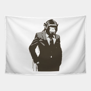 monkey in suit Tapestry