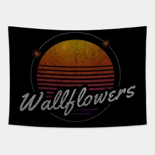 wallflowers retro dark moon Tapestry