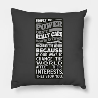 people in power Pillow