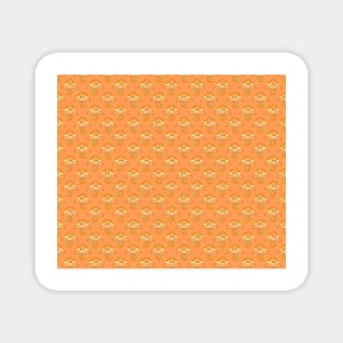 Orange Fruit Turtle Pattern Magnet