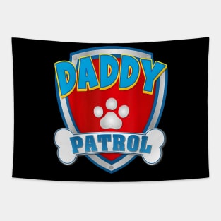 Daddy Of The Birthday Boy Girl Dog Paw Family Matching Tapestry