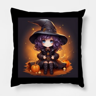 Happy halloween witch Pillow