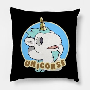 unicorse bluey Pillow