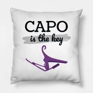 Capo is the Key Purple Capo Light Theme Pillow