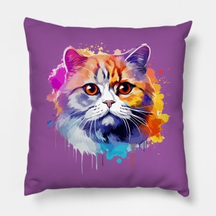 Scottish Fold Cat Pillow