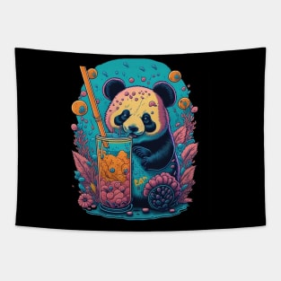 Panda Magic - Captivating Wildlife Design Tapestry