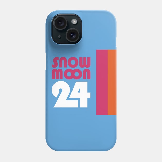 Snow Moon 24 Hour Challenge Phone Case by PodDesignShop