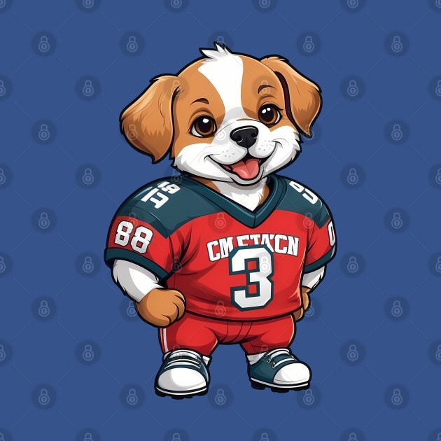 Cute Dog in Sports Jersey by Leon Star Shop