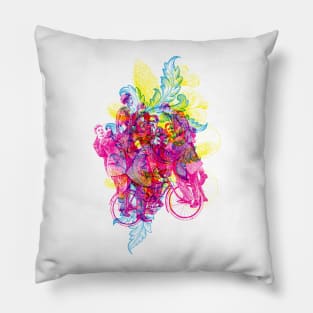 Cmyk crazy Pillow