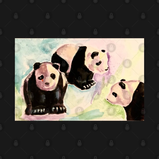 Little People Panda by Peaceful Pigments