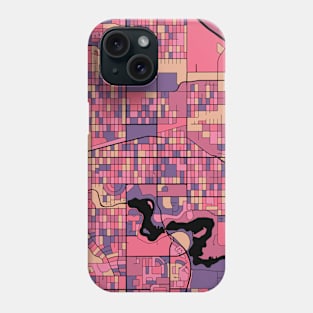 Regina Map Pattern in Purple & Pink Phone Case