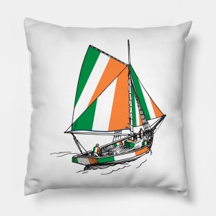 Ireland Standing with Ireland Ship - Sailor Team of Ireland Pride (St Patrick Day) Pillow