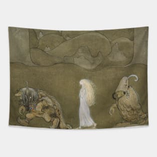 The Princess and the Trolls by John Bauer Tapestry