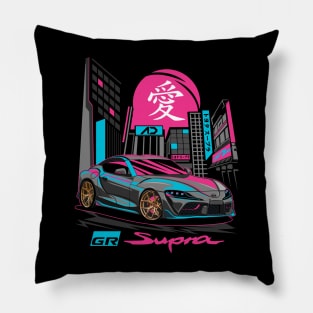 GR Supra Black Pillow