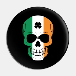 Awesome Irish Skull St. Patrick's St Patty's Day Pin