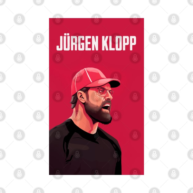 Jürgen Klopp Big print by YNWA Apparel