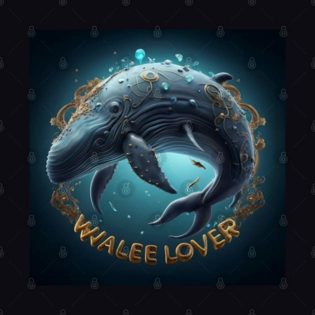 Beautiful Whale art for whale lovers by Spaceboyishere