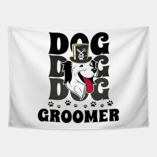 Funny Dog Groomer Tapestry