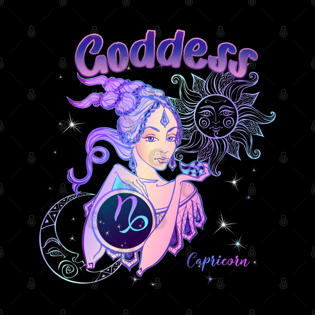 Zodiac Capricorn Goddess Queen Horoscope by The Little Store Of Magic