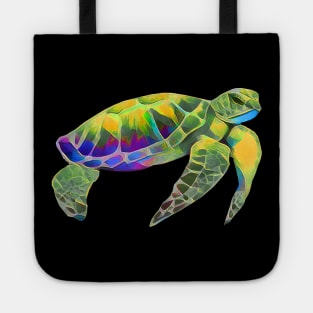 Green & Yellow Sea Turtle Tote