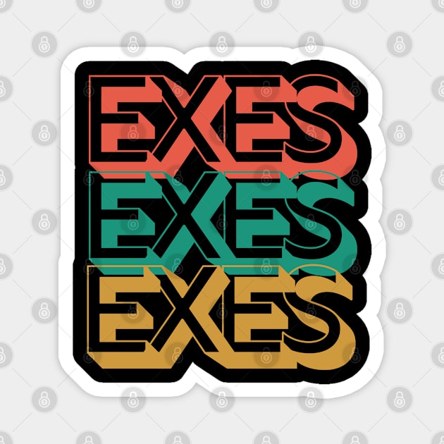 Retro Exes Magnet by Rev Store