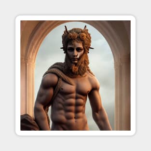 young faun from mythology Magnet