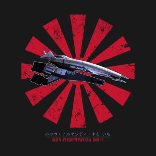 SSV Normandy SR 1 Retro Japanese Mass Effect T-Shirt