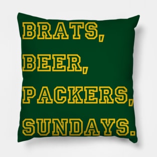 Green Bay Game Day Pillow