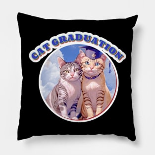 Cat Graduation Pillow