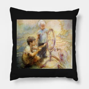 Men at work Pillow