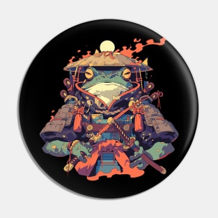 samurai frog Pin